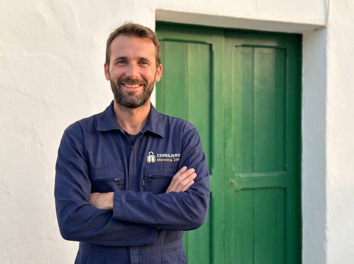 Alejandro Martínez, cerrajero en Menorca